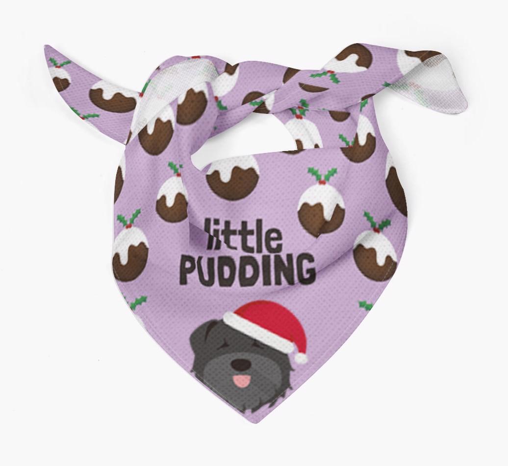 Little Pudding : Personalized {breedFullName} Christmas Bandana