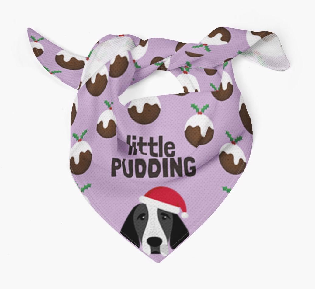Little Pudding : Personalized {breedFullName} Christmas Bandana