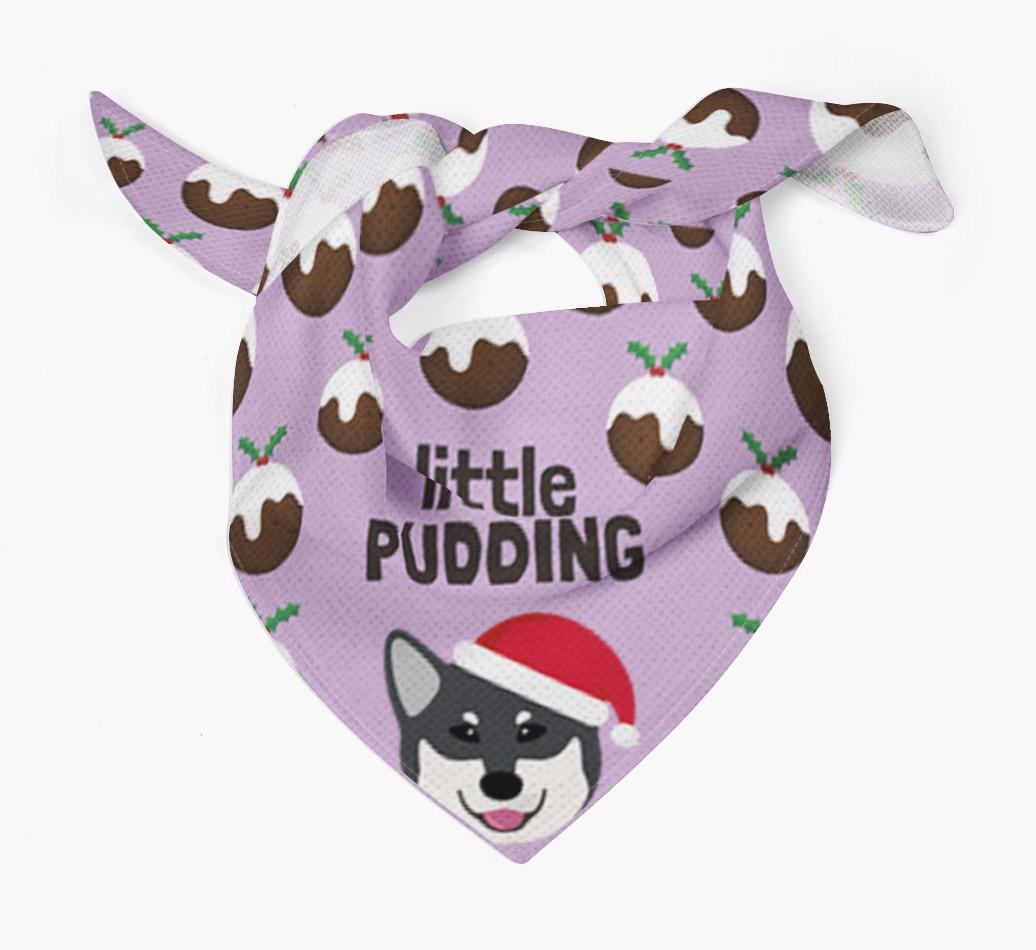 Little Pudding : Personalized {breedFullName} Christmas Bandana