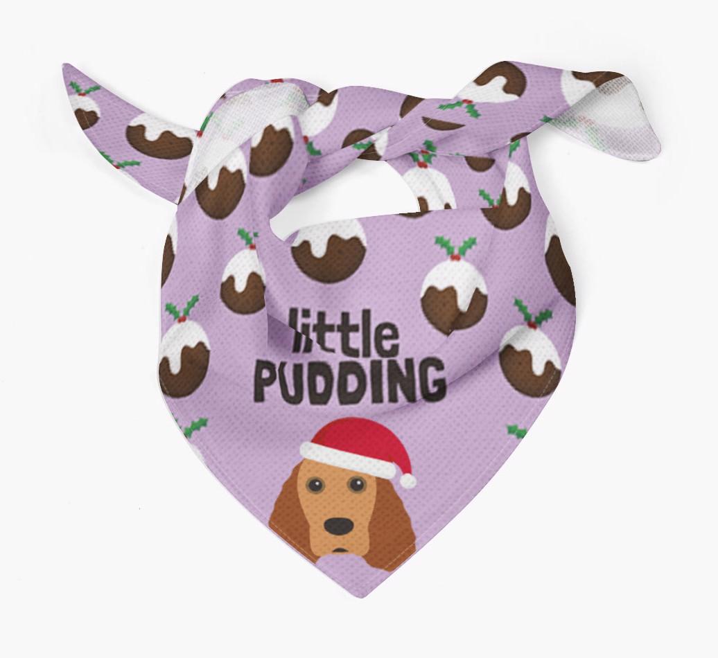Little Pudding : Personalized {breedFullName} Christmas Bandana