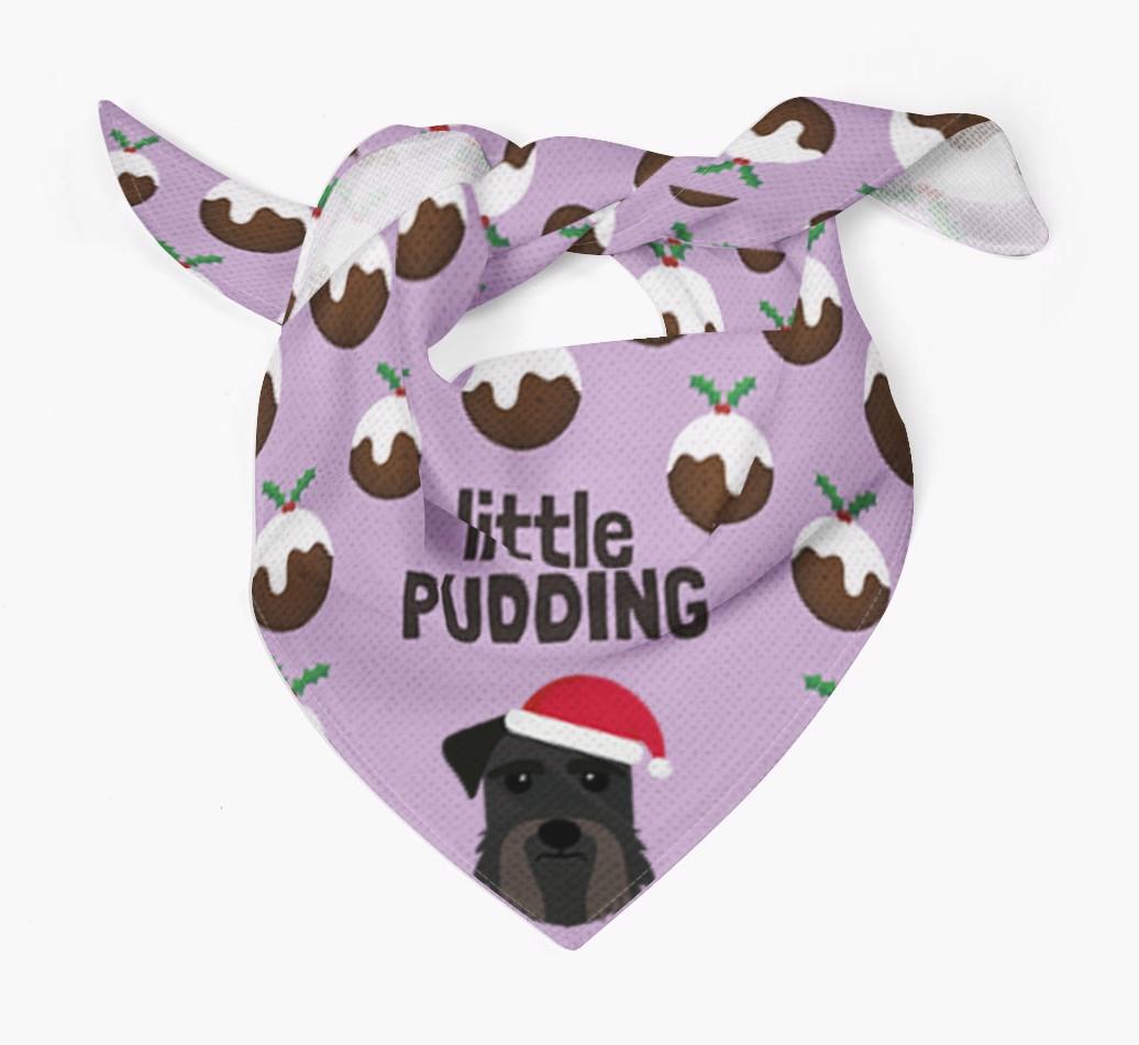 Little Pudding : Personalized {breedFullName} Christmas Bandana