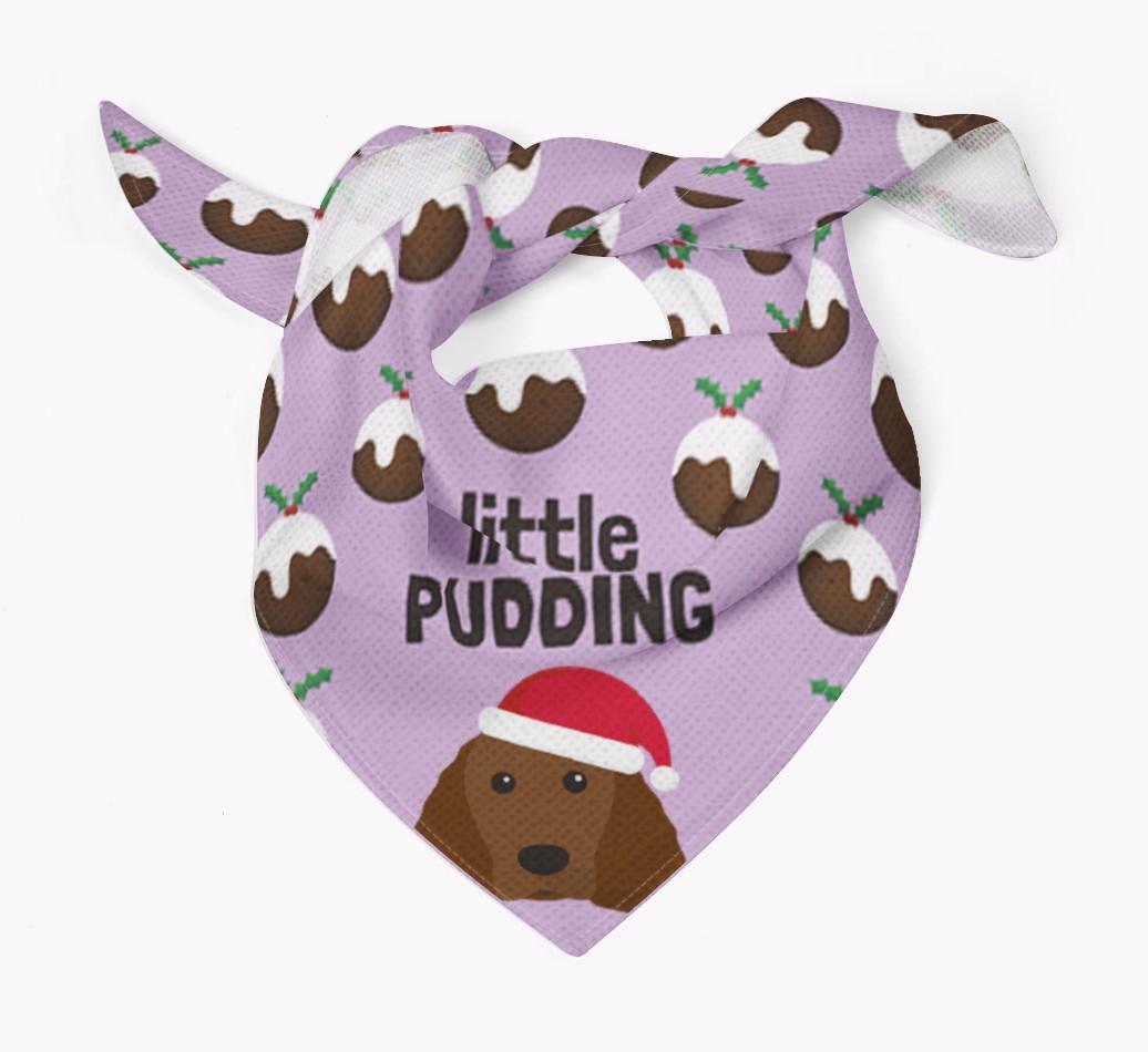 Little Pudding : Personalized {breedFullName} Christmas Bandana