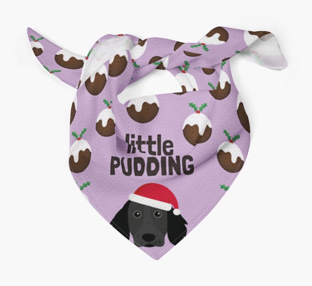 Little Pudding : Personalized {breedFullName} Christmas Bandana