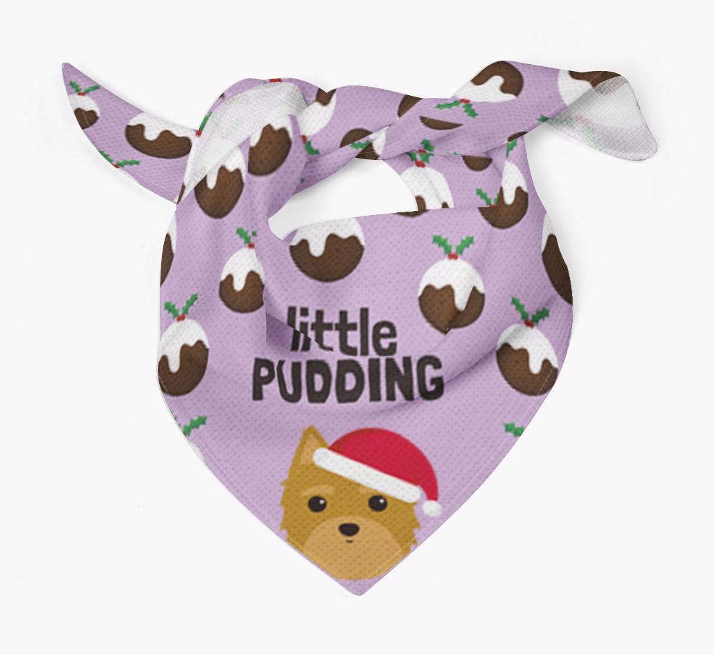 Little Pudding : Personalized {breedFullName} Christmas Bandana