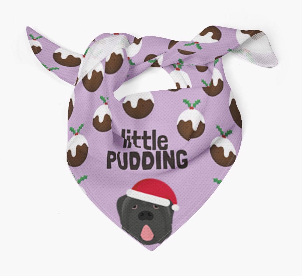 Little Pudding : Personalized {breedFullName} Christmas Bandana