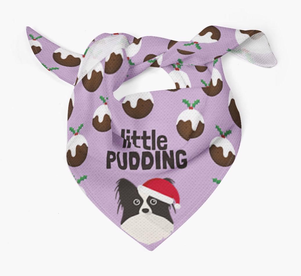 Little Pudding : Personalized {breedFullName} Christmas Bandana