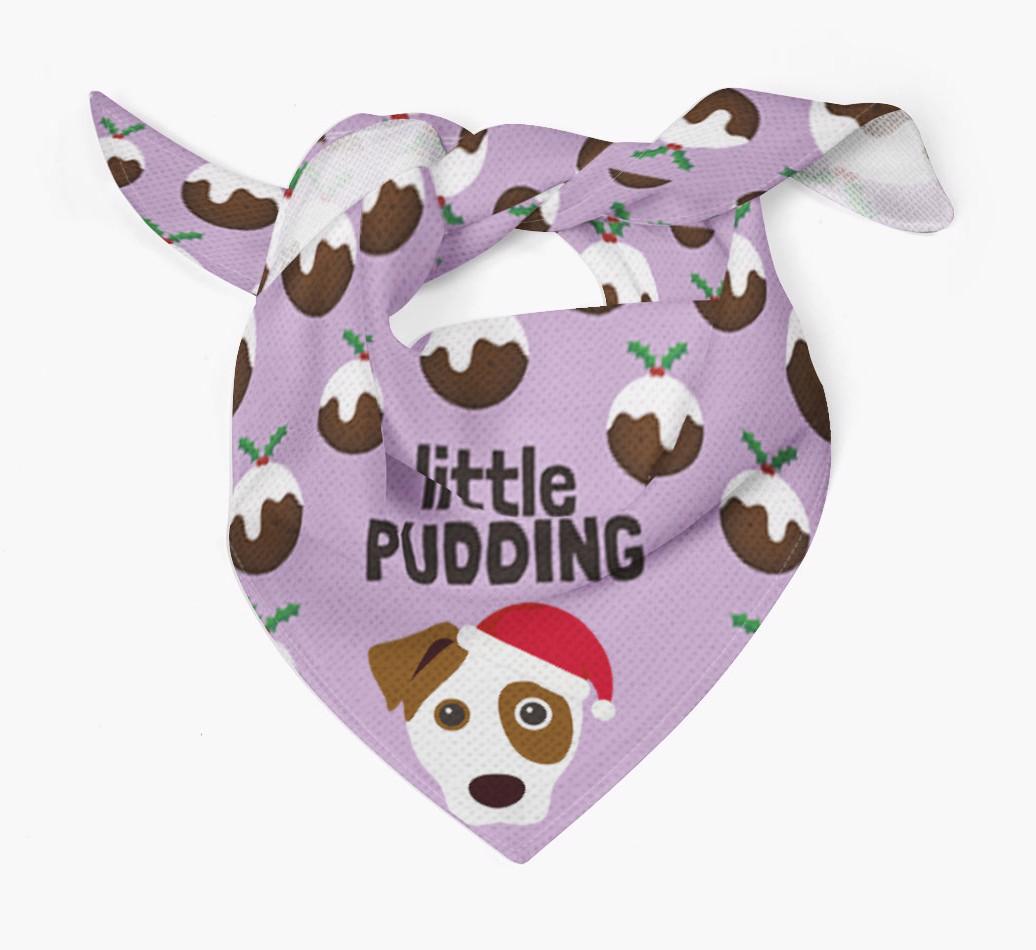 Little Pudding : Personalized {breedFullName} Christmas Bandana