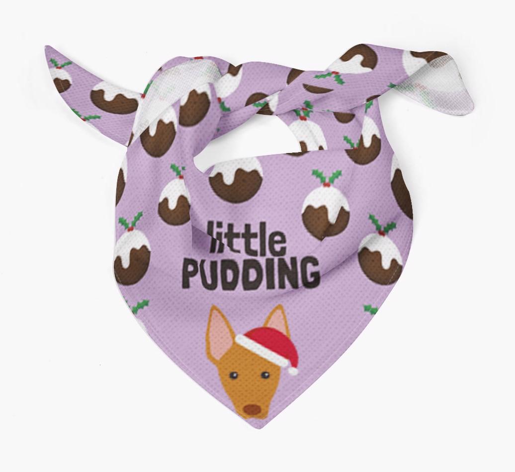 Little Pudding : Personalized {breedFullName} Christmas Bandana