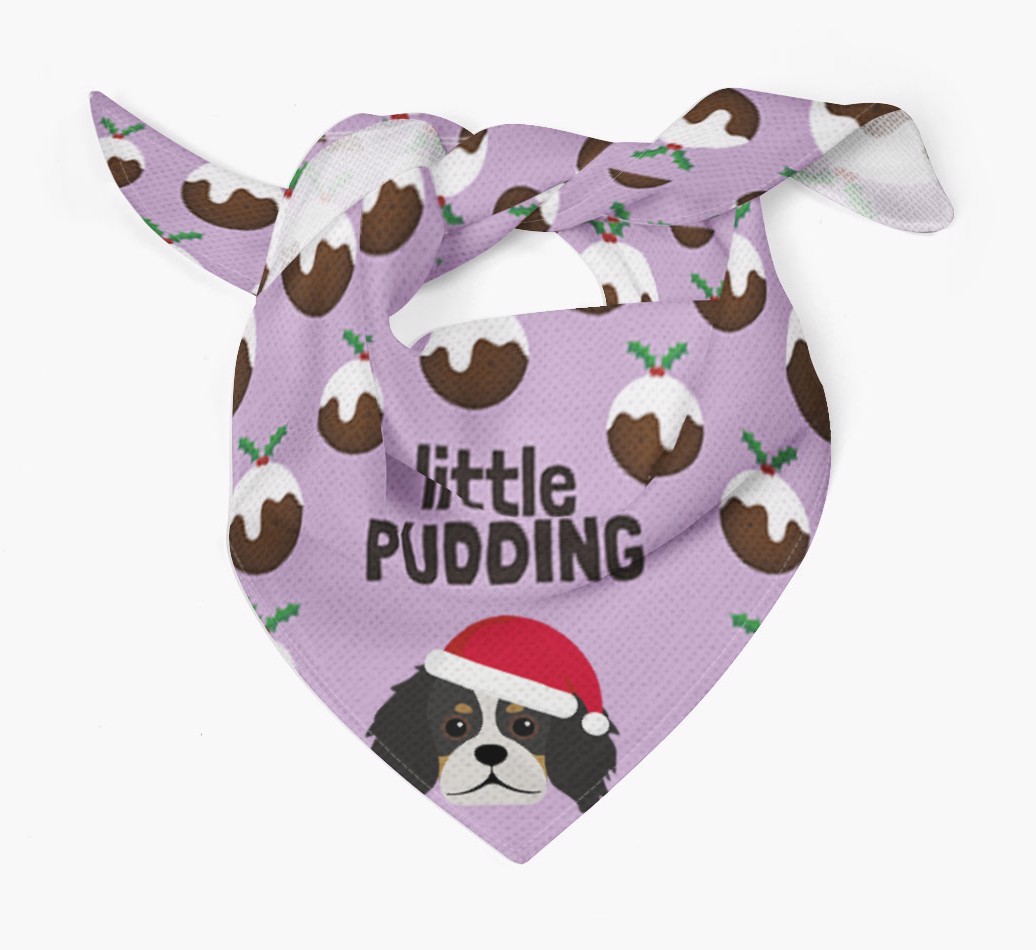 Little Pudding : Personalized {breedFullName} Christmas Bandana