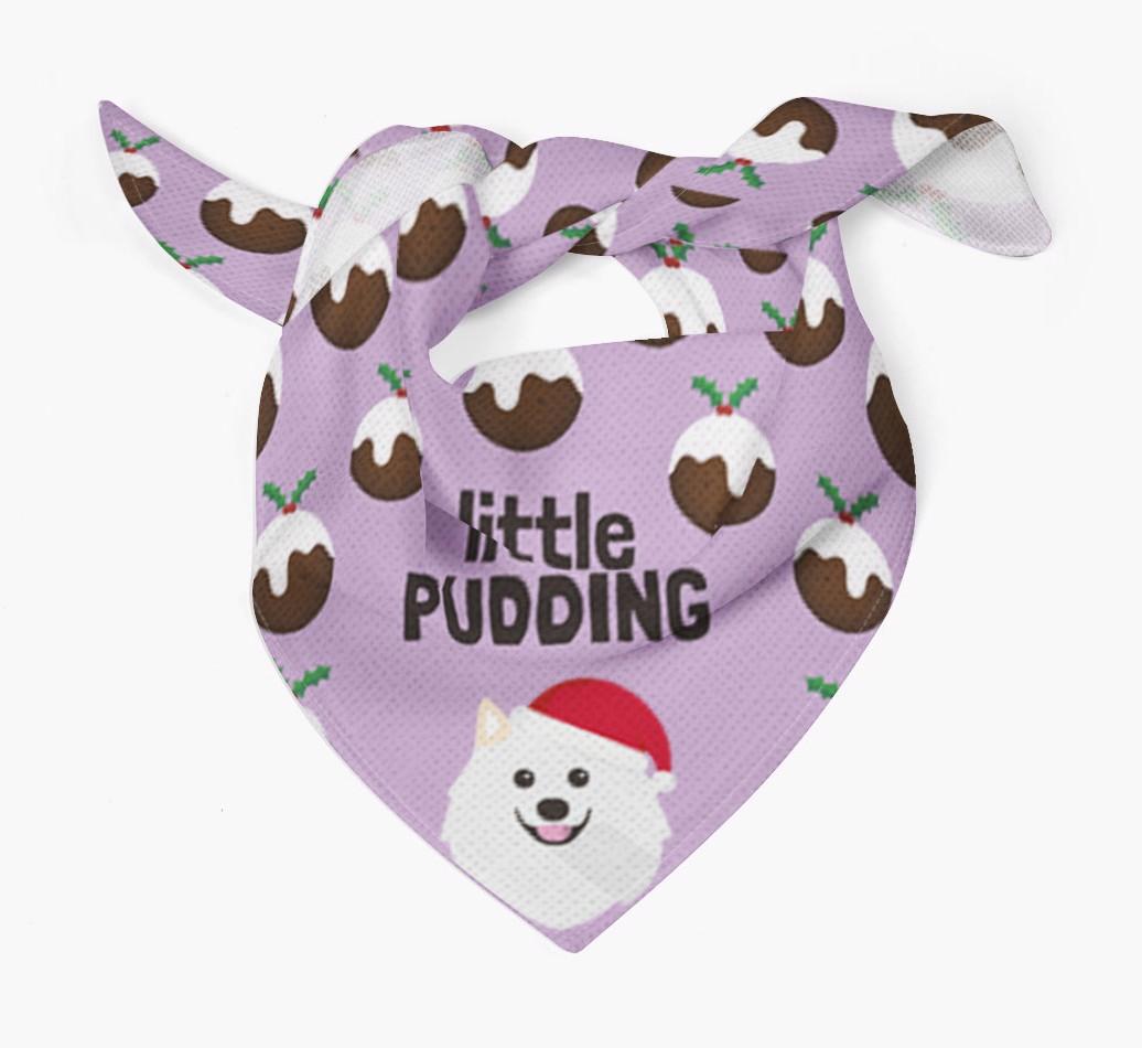 Little Pudding : Personalized {breedFullName} Christmas Bandana