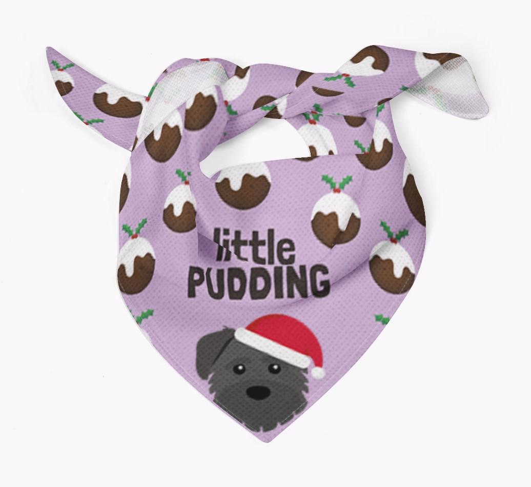 Little Pudding : Personalized {breedFullName} Christmas Bandana