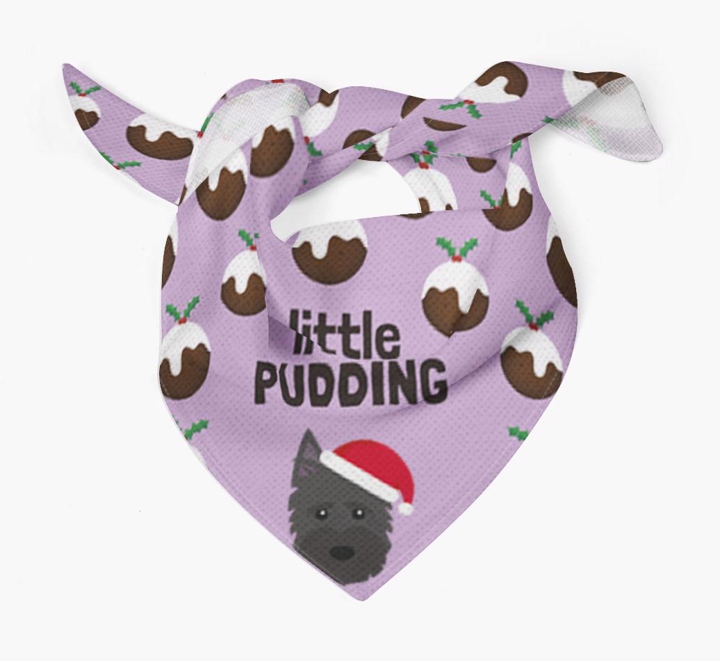 Little Pudding : Personalized {breedFullName} Christmas Bandana