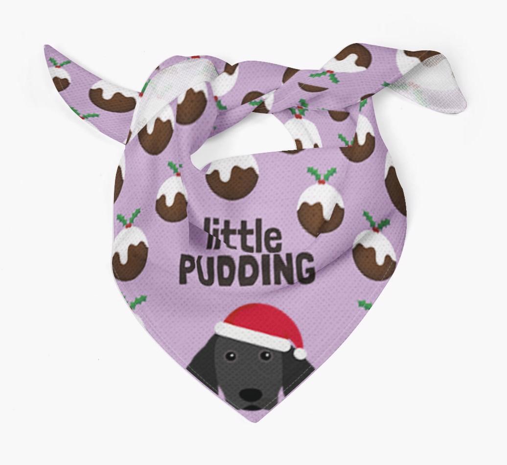 Little Pudding : Personalized {breedFullName} Christmas Bandana