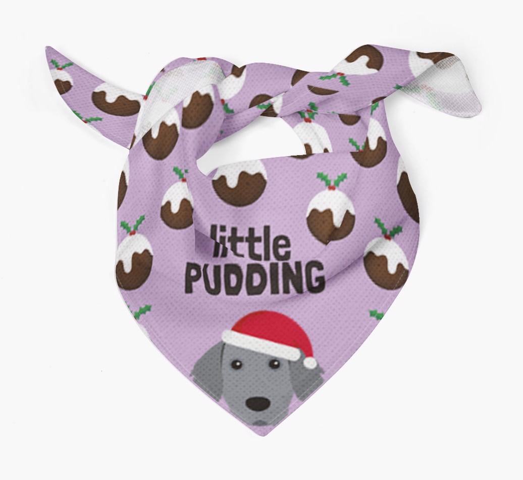 Little Pudding : Personalized {breedFullName} Christmas Bandana