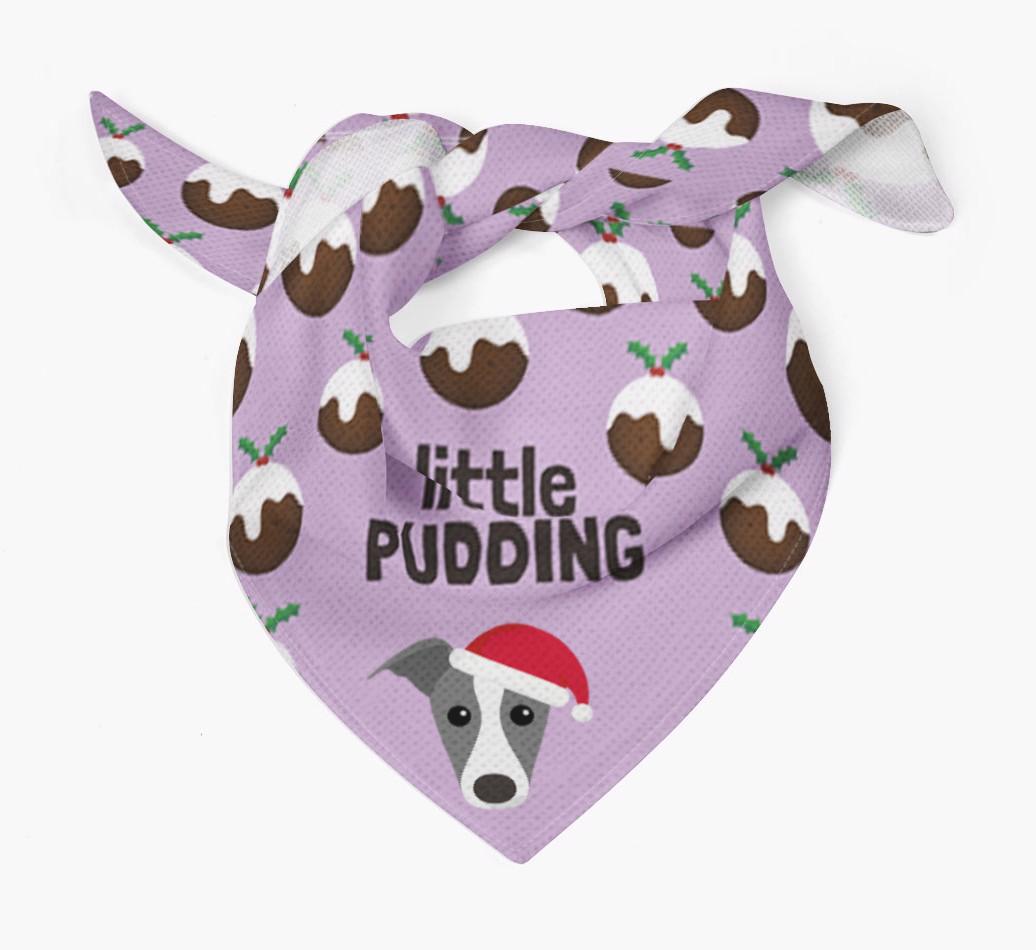 Little Pudding : Personalized {breedFullName} Christmas Bandana