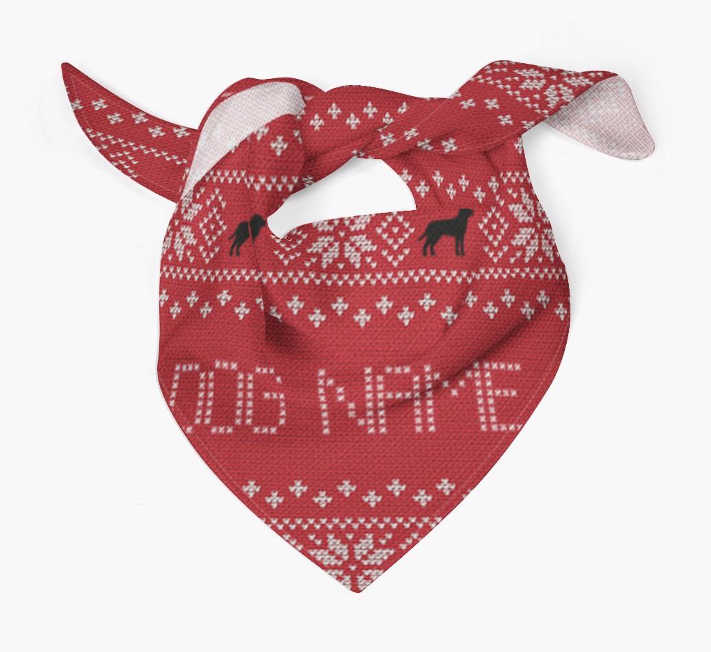 Christmas Jumper : Personalized {breedFullName} Bandana