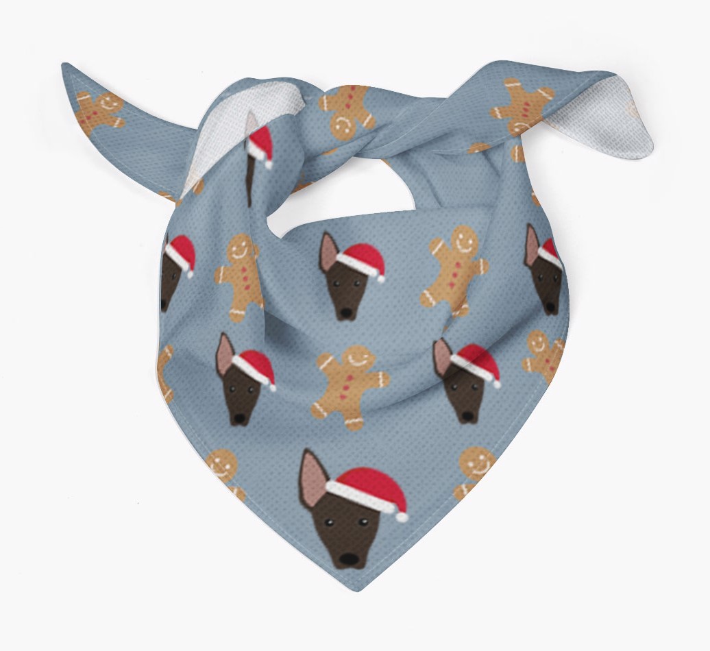 Gingerbread : Personalised {breedFullName} Christmas Bandana