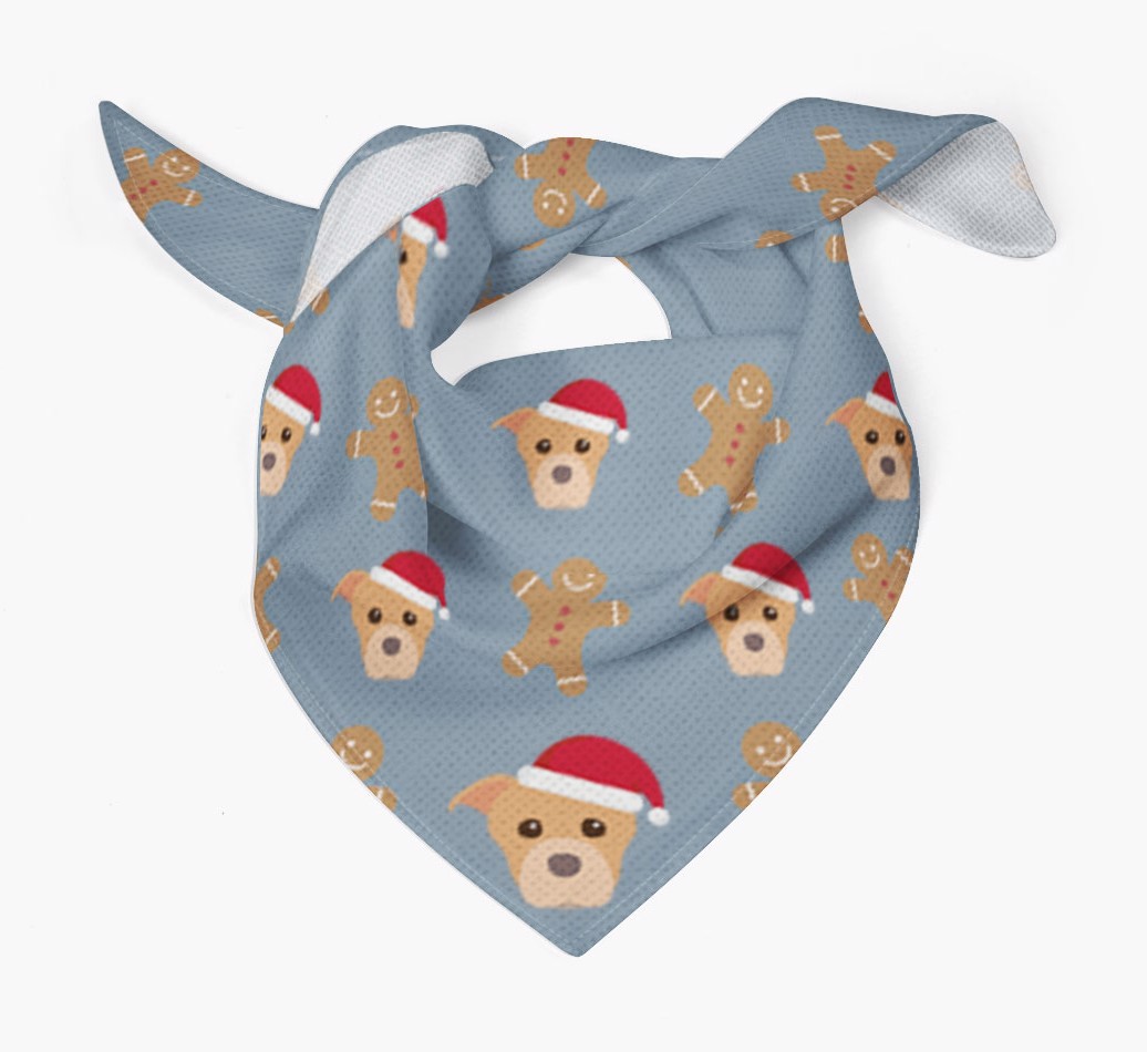 Gingerbread : Personalised {breedFullName} Christmas Bandana