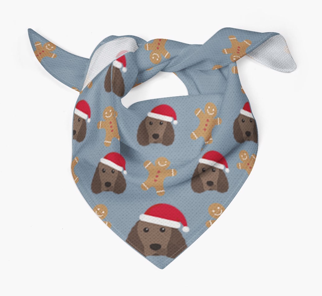 Gingerbread : Personalised {breedFullName} Christmas Bandana