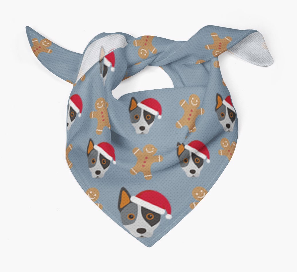 Gingerbread : Personalized {breedFullName} Christmas Bandana