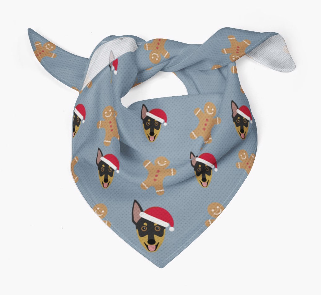 Gingerbread : Personalized {breedFullName} Christmas Bandana