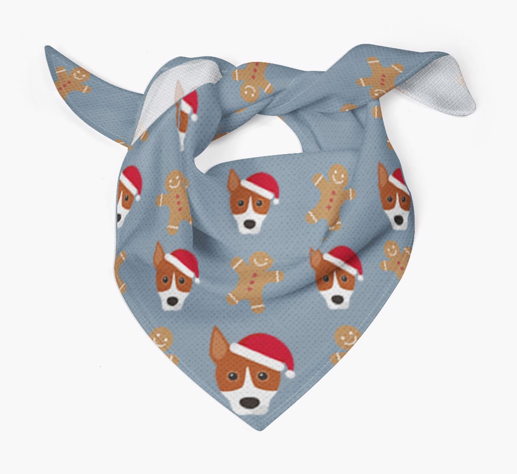 Gingerbread : Personalized {breedFullName} Christmas Bandana
