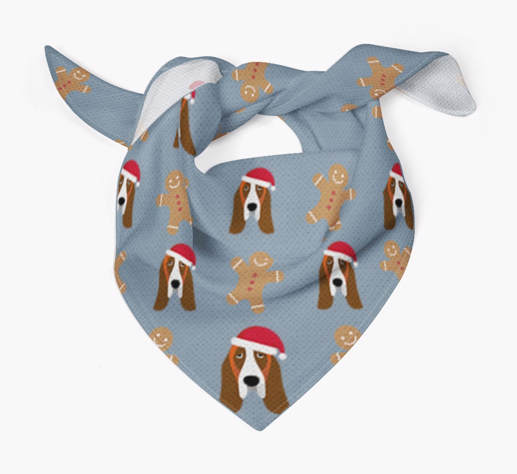 Gingerbread : Personalised {breedFullName} Christmas Bandana