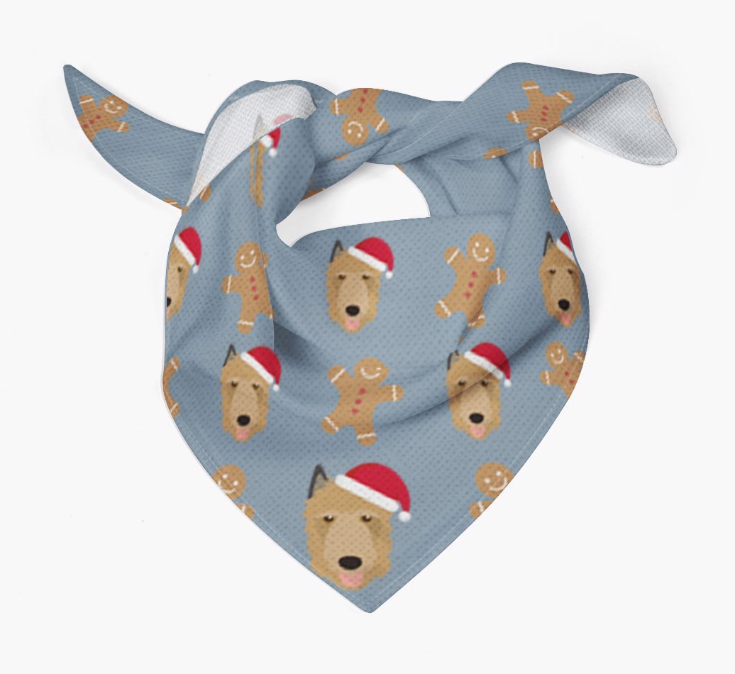Gingerbread : Personalized {breedFullName} Christmas Bandana