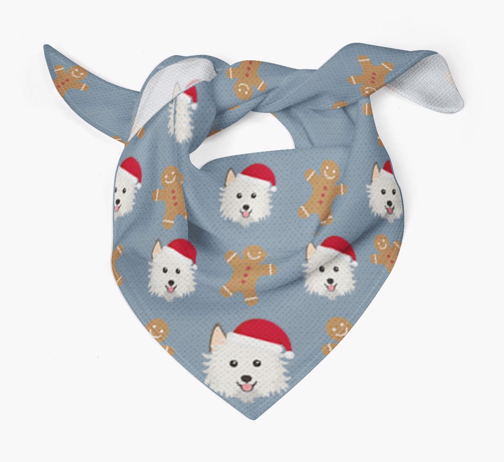 Gingerbread : Personalized {breedFullName} Christmas Bandana