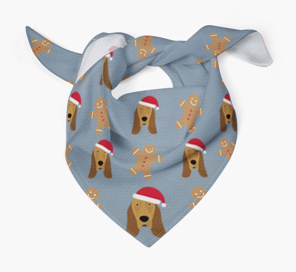 Gingerbread : Personalised {breedFullName} Christmas Bandana