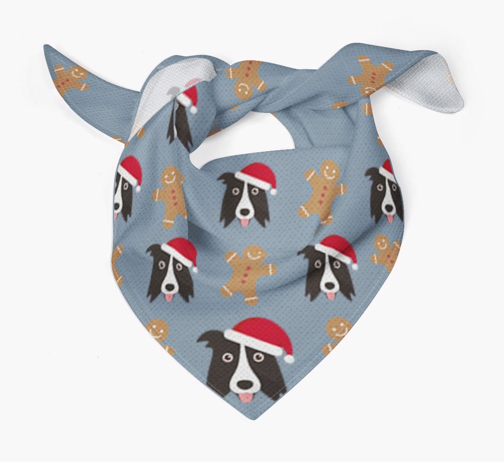 Gingerbread : Personalized {breedFullName} Christmas Bandana
