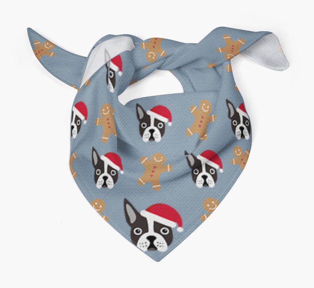 Gingerbread : Personalized {breedFullName} Christmas Bandana