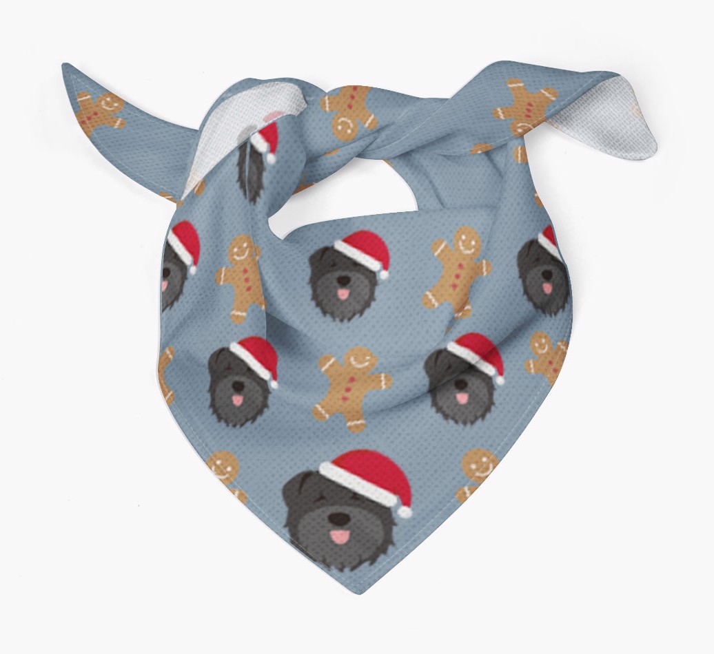 Gingerbread : Personalized {breedFullName} Christmas Bandana