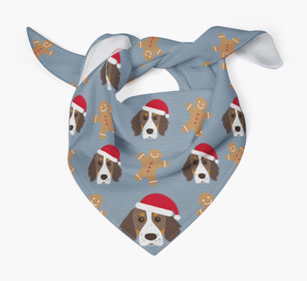 Gingerbread : Personalised {breedFullName} Christmas Bandana