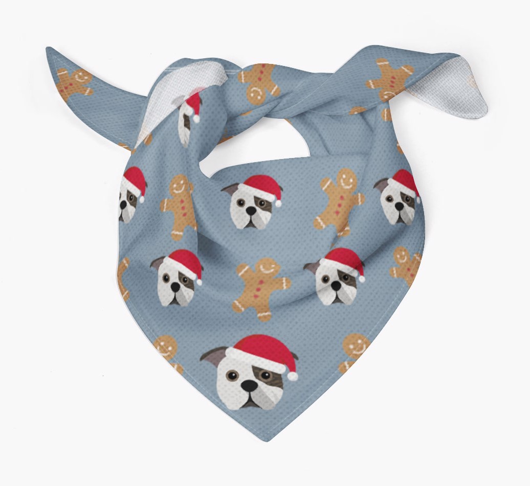 Gingerbread : Personalized {breedFullName} Christmas Bandana