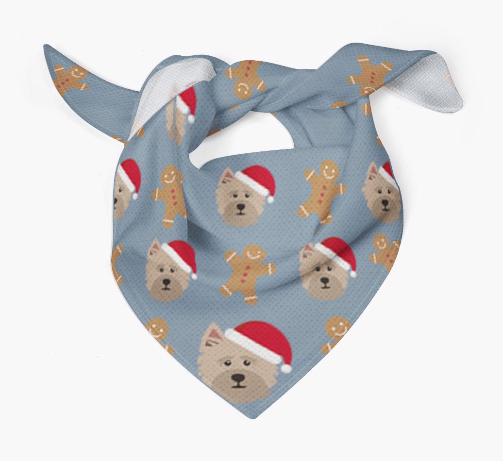 Gingerbread : Personalized {breedFullName} Christmas Bandana