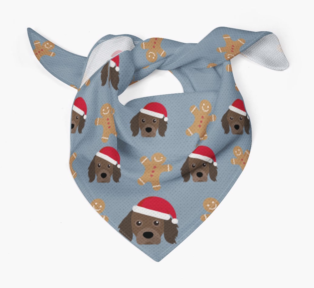 Gingerbread : Personalised {breedFullName} Christmas Bandana