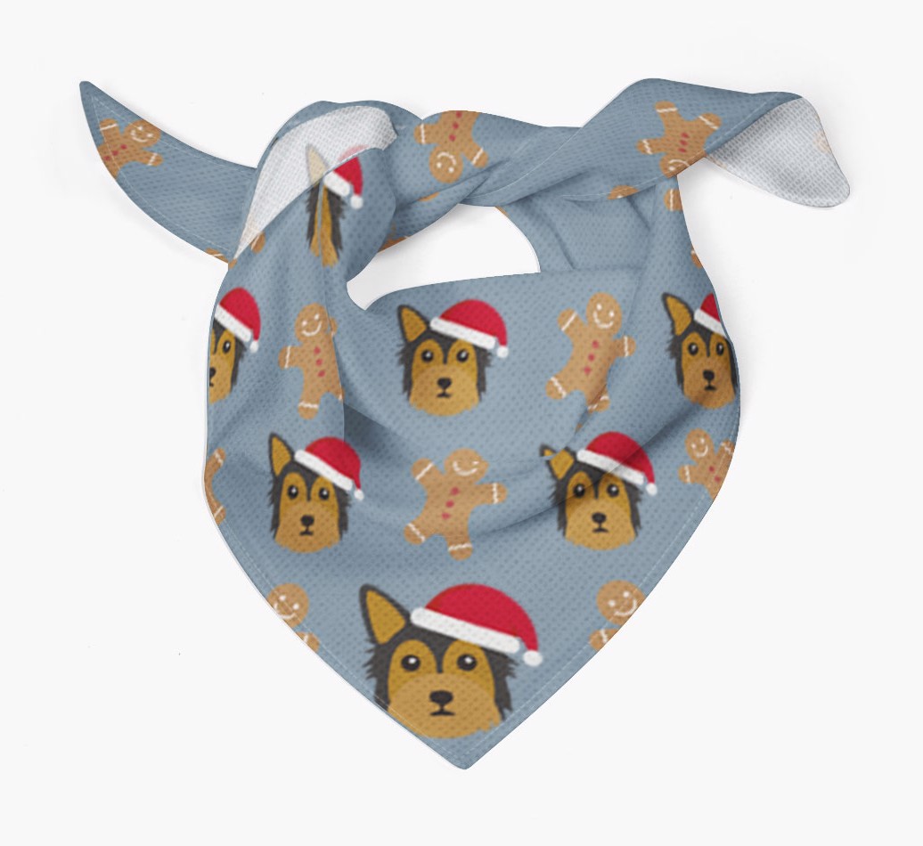 Gingerbread : Personalized {breedFullName} Christmas Bandana