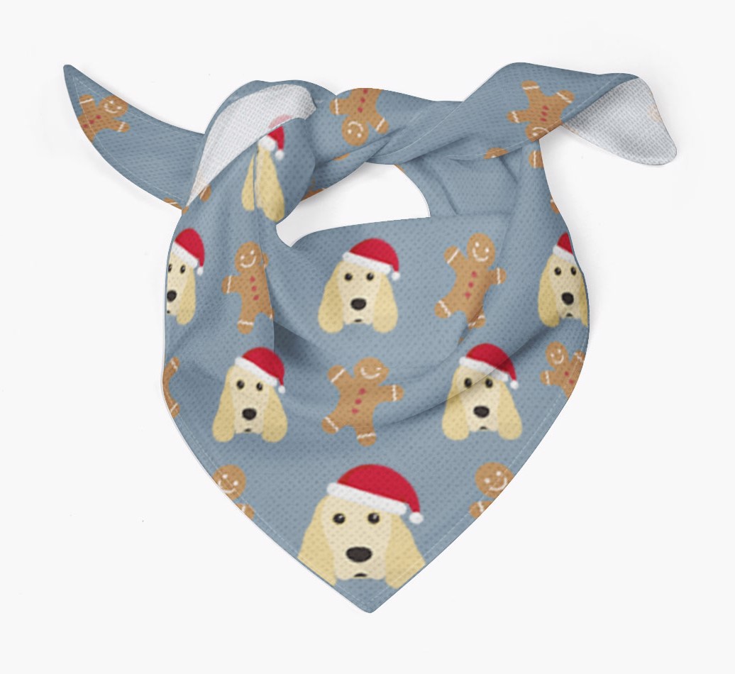 Gingerbread : Personalised {breedFullName} Christmas Bandana