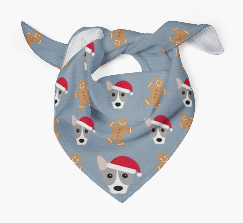 Gingerbread : Personalized {breedFullName} Christmas Bandana