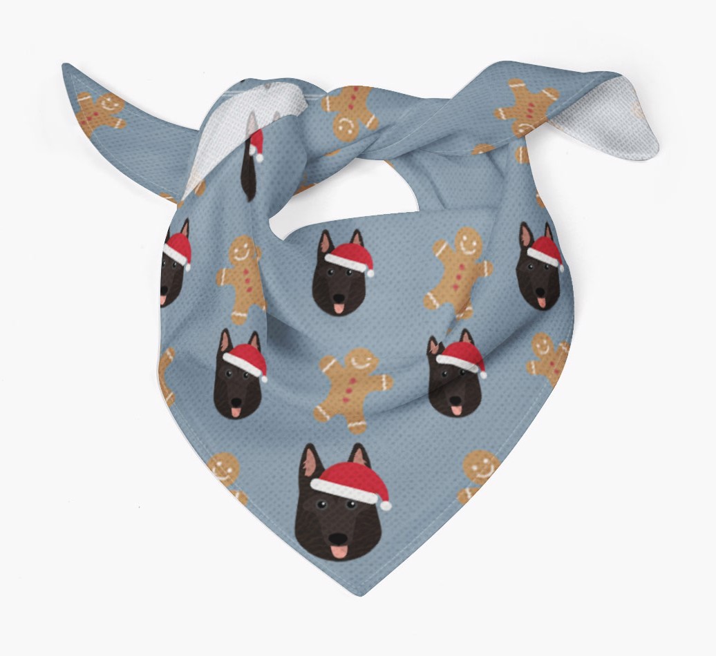 Gingerbread : Personalized {breedFullName} Christmas Bandana