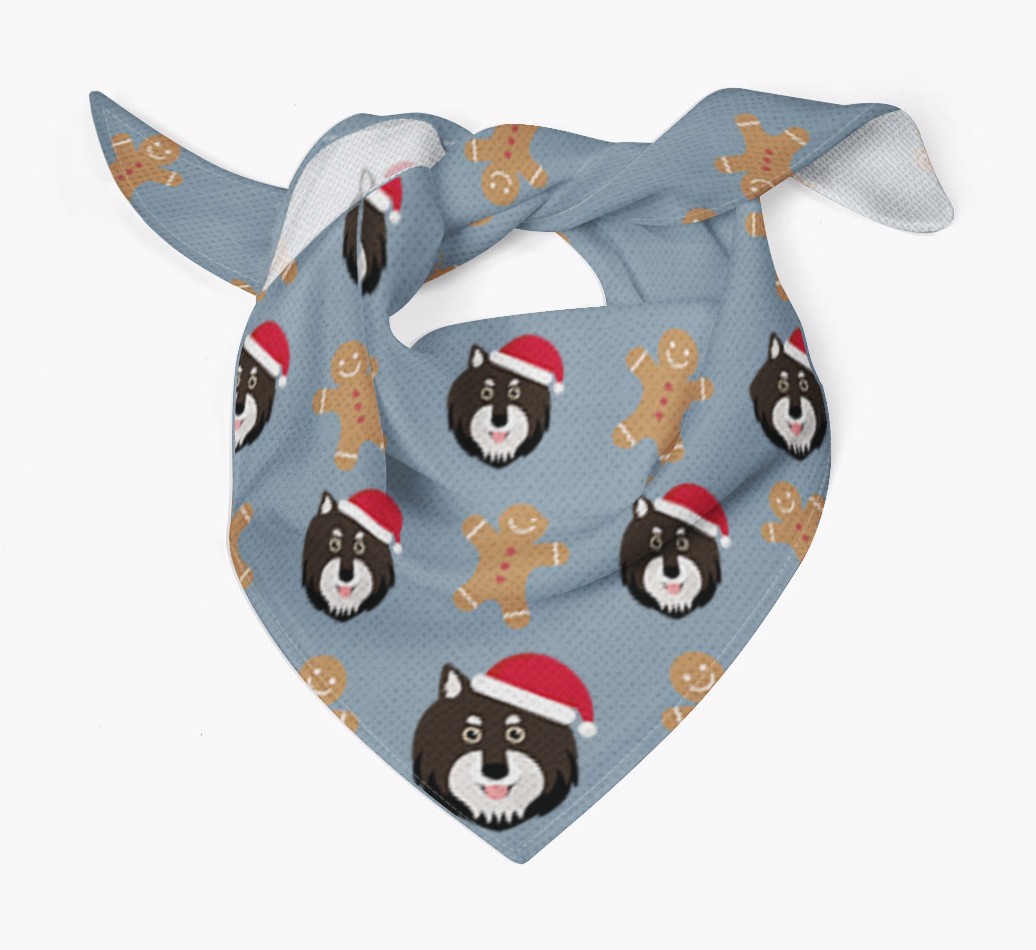 Gingerbread : Personalized {breedFullName} Christmas Bandana