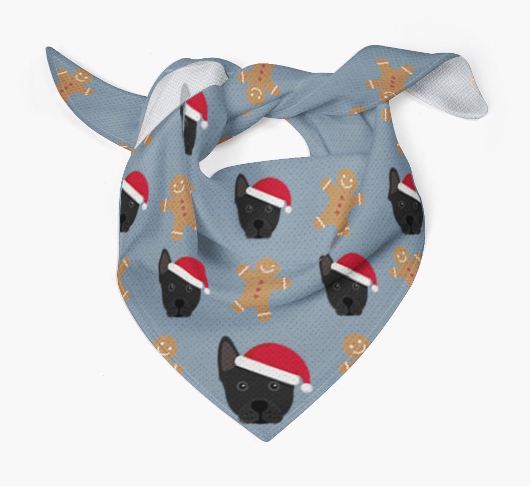 Gingerbread : Personalized {breedFullName} Christmas Bandana