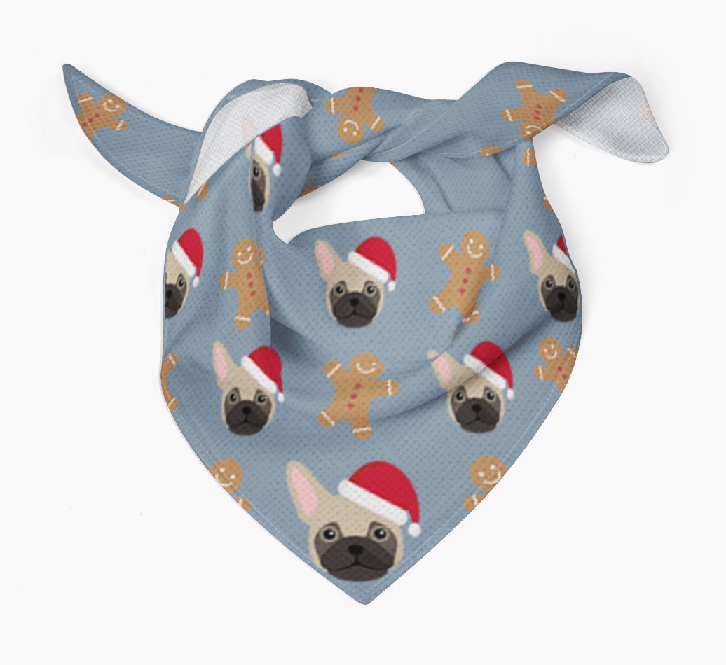 Gingerbread : Personalised {breedFullName} Christmas Bandana