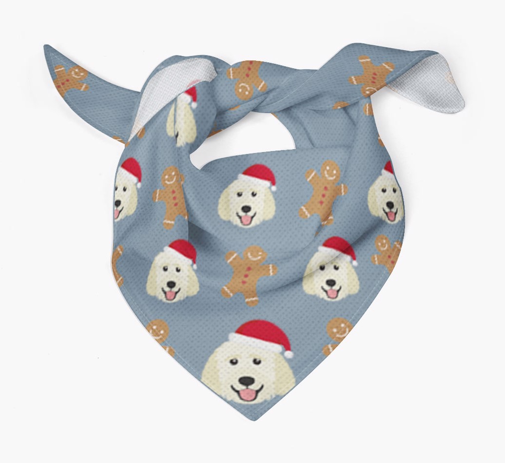 Gingerbread : Personalized {breedFullName} Christmas Bandana