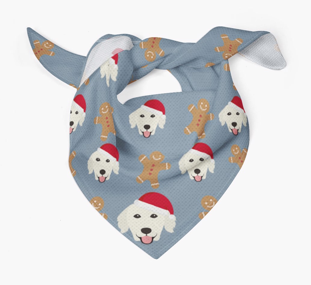 Gingerbread : Personalized {breedFullName} Christmas Bandana