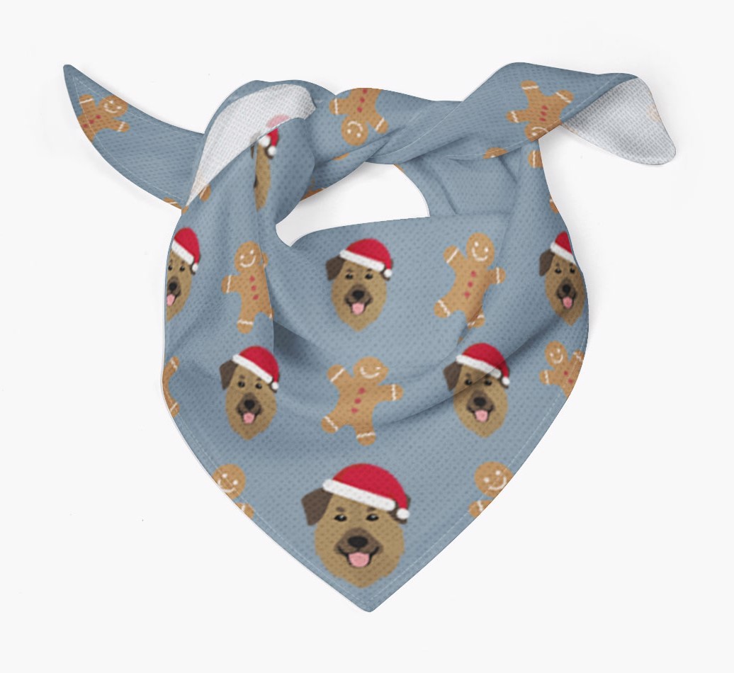 Gingerbread : Personalized {breedFullName} Christmas Bandana