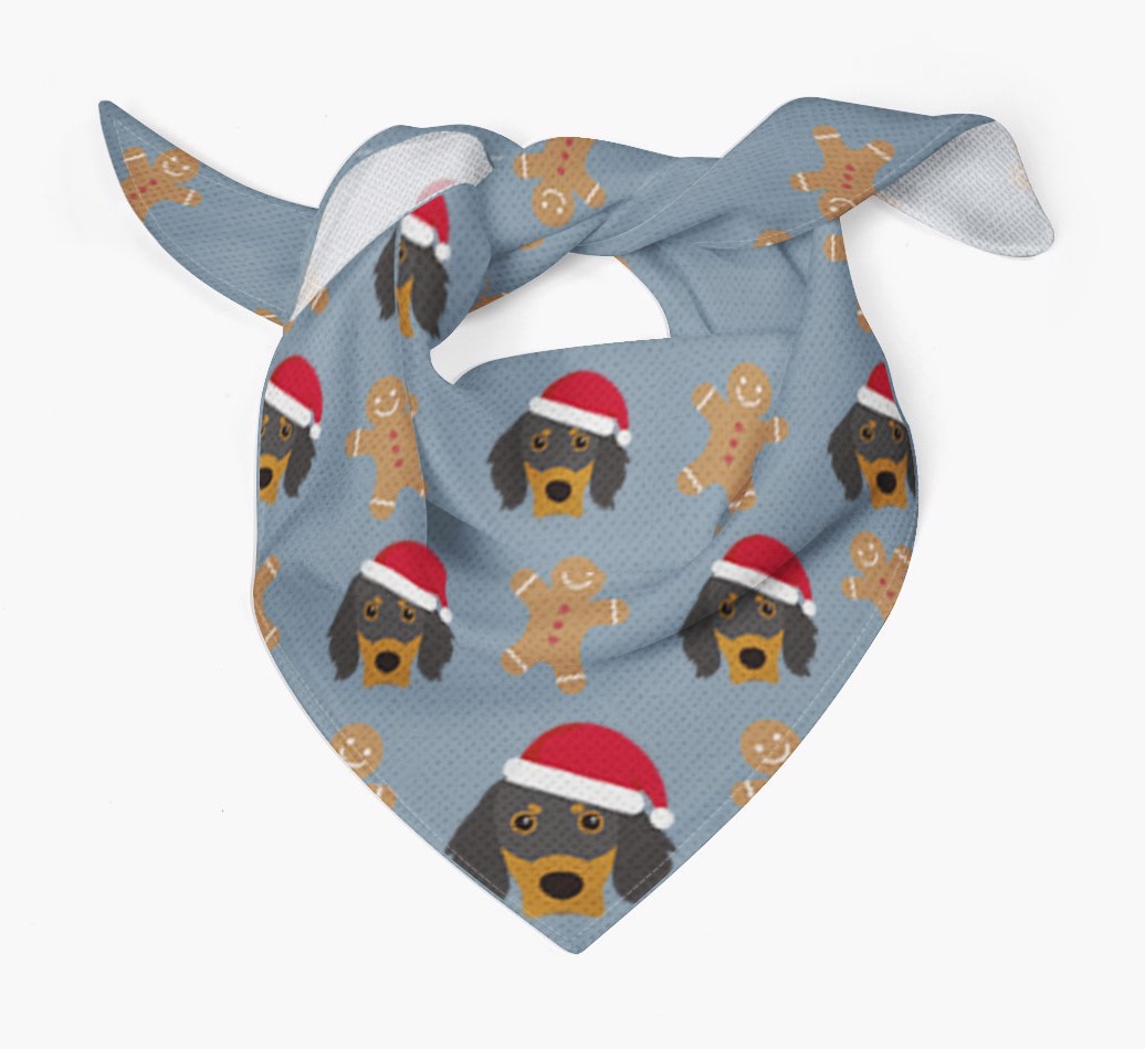Gingerbread : Personalized {breedFullName} Christmas Bandana
