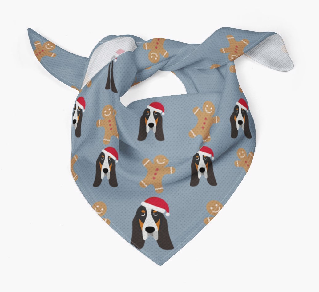 Gingerbread : Personalized {breedFullName} Christmas Bandana