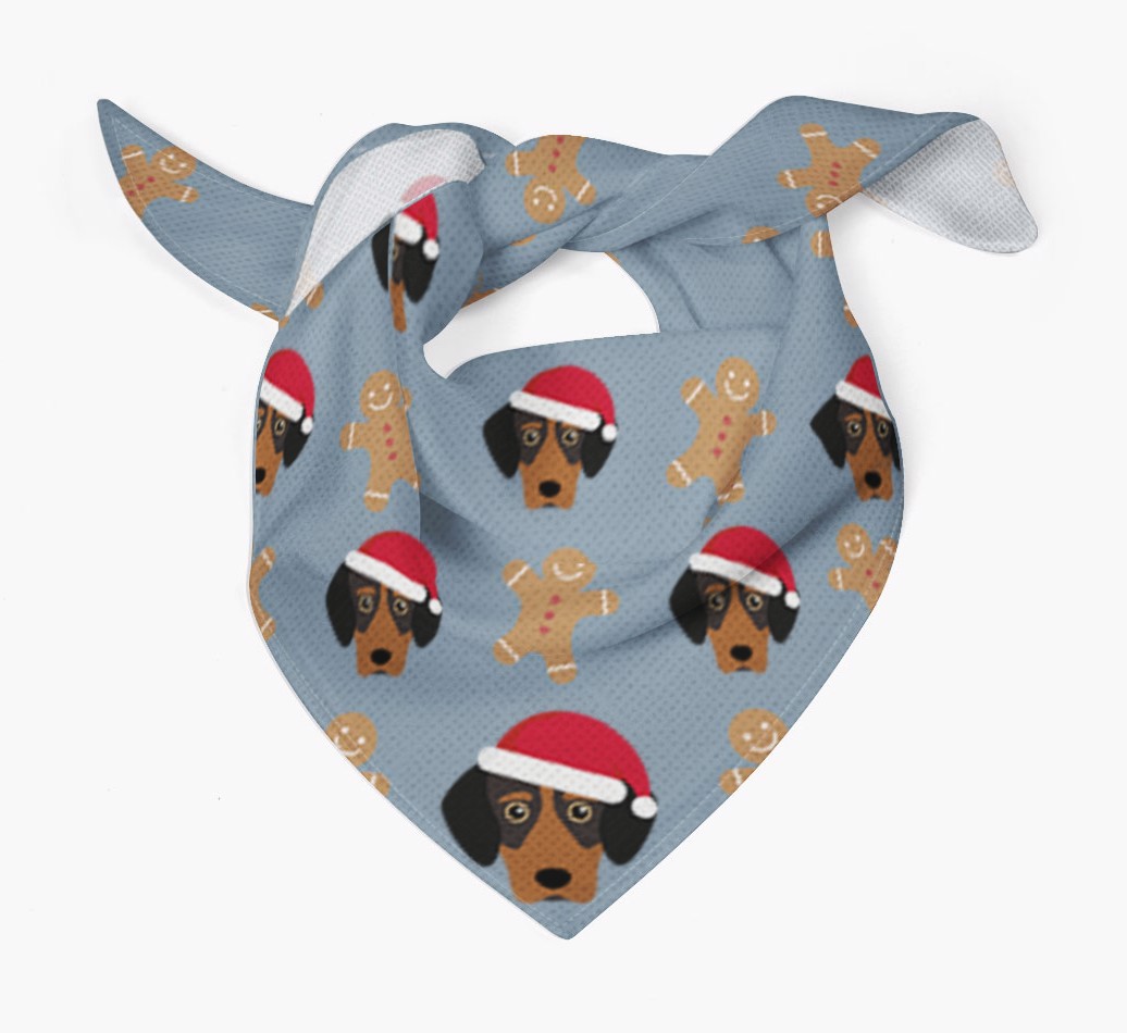 Gingerbread : Personalised {breedFullName} Christmas Bandana